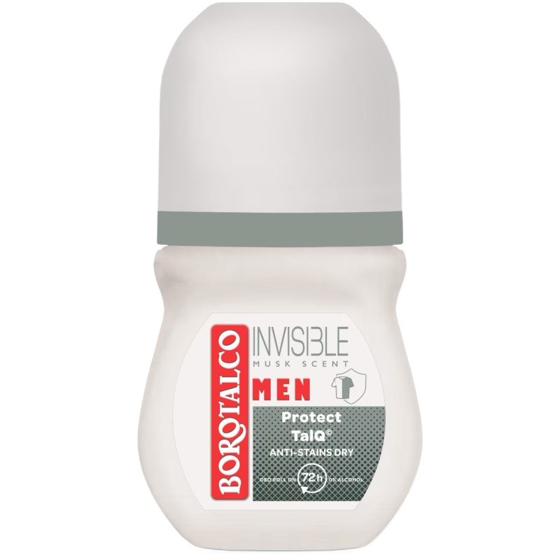 Deodorant, Borotalco, Roll On 50 ml Men Dry Invisibil Scent