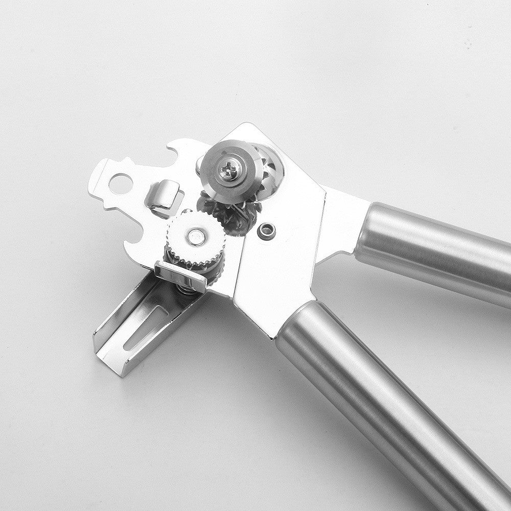 Deschizator conserve Vivimall, material inox, ergonomic, gri - vivimall.ro