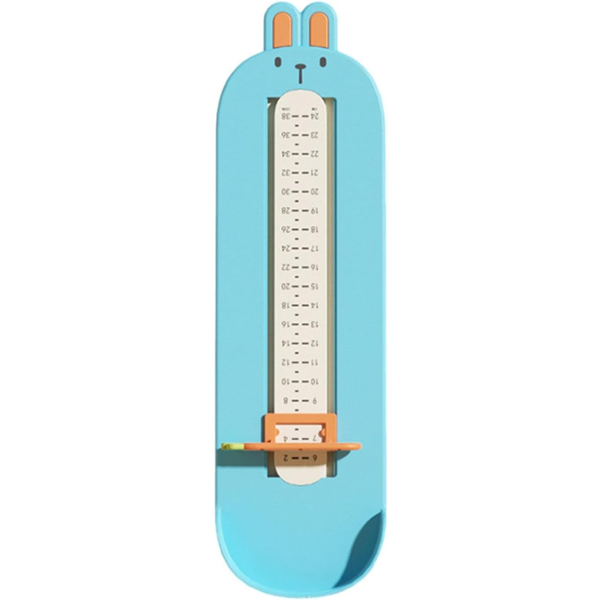 Dispozitiv de Masurat Talpa Piciorului pentru Bebelusi, Vivimall, 6-24, Model Iepuras, Albastru