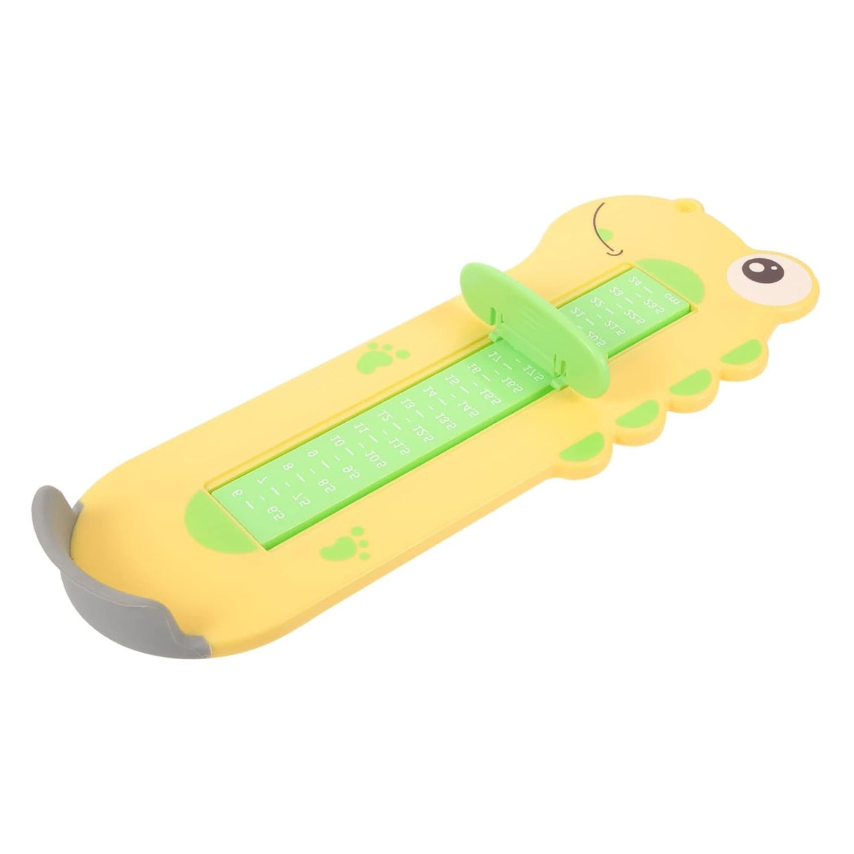 Dispozitiv de Masurat Talpa Piciorului pentru Bebelusi, Vivimall, 9-24, Model Dinozaur, Galben
