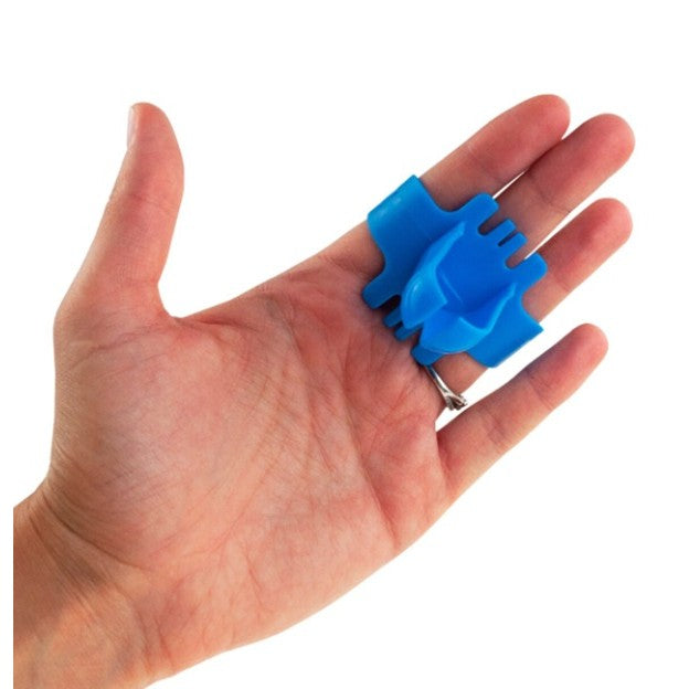 Dispozitiv de Legat Baloane, Flippy, din Plastic, pentru Mana, 6.5 x 5.5 cm, Albastru