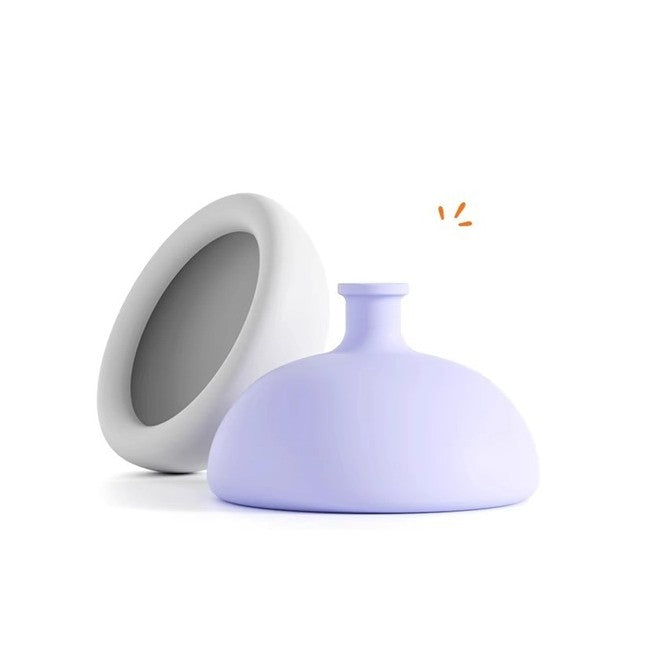 Dispozitiv Terapeutic Sputa, Vivimall, Cupa pentru Terapie Toracica, Dispozitiv de Eructare, pentru Adulti si Copii, 10 x 6.5 cm, din Silicon, Transparent