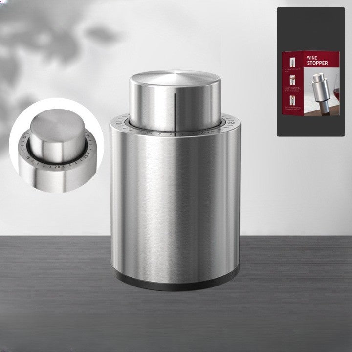 Dop etanșare sticlă șampanie compact depozitat, vedere de sus, dimensiuni 4.5x4.5x8 cm