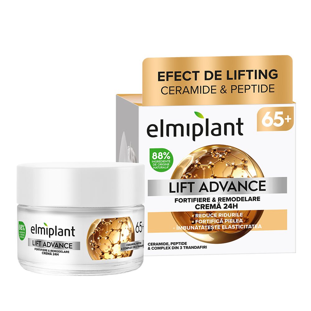 Crema de Zi, Elmiplant, Lift Advance 65+, 50 ml - vivimall.ro
