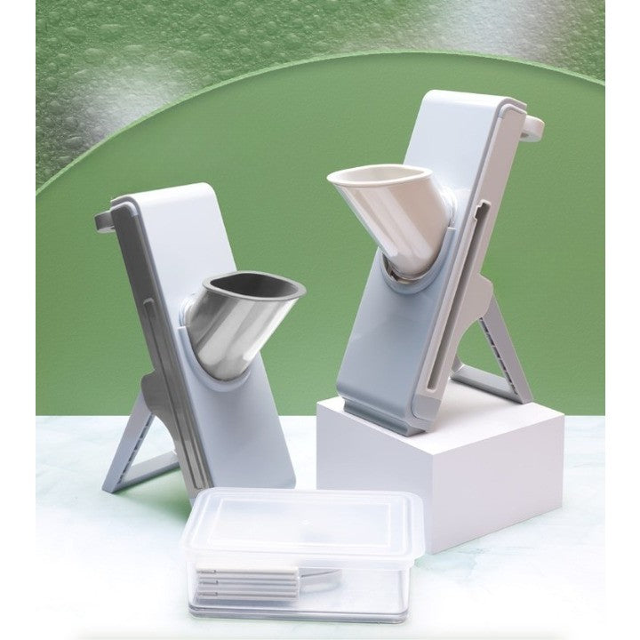 Feliator De Legume Multifunctional, Taieturi Diferite, Razatoare Pentru Bucatarie, Taietor De Cartofi, Presa Manuala, Pliabila, Extensibila, Pp Pet, 23.5X9.5X5.5 Cm - vivimall.ro