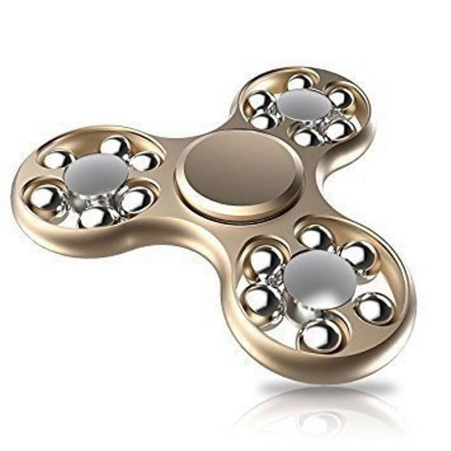 Fidget Spinner 18 Balls, Auriu - vivimall.ro