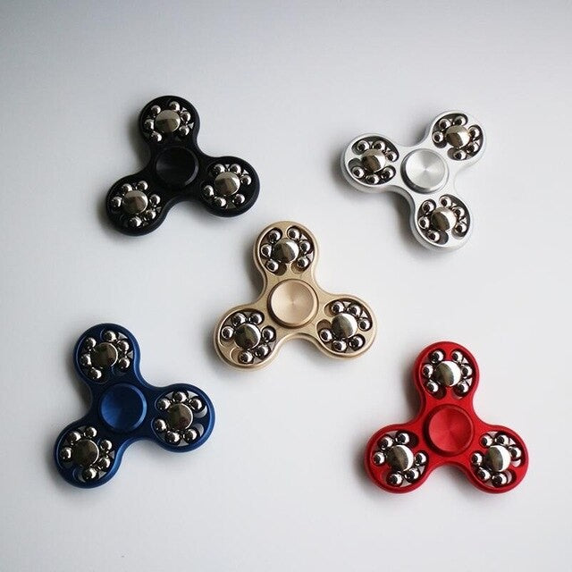 Fidget Spinner 18 Balls, Negru - vivimall.ro