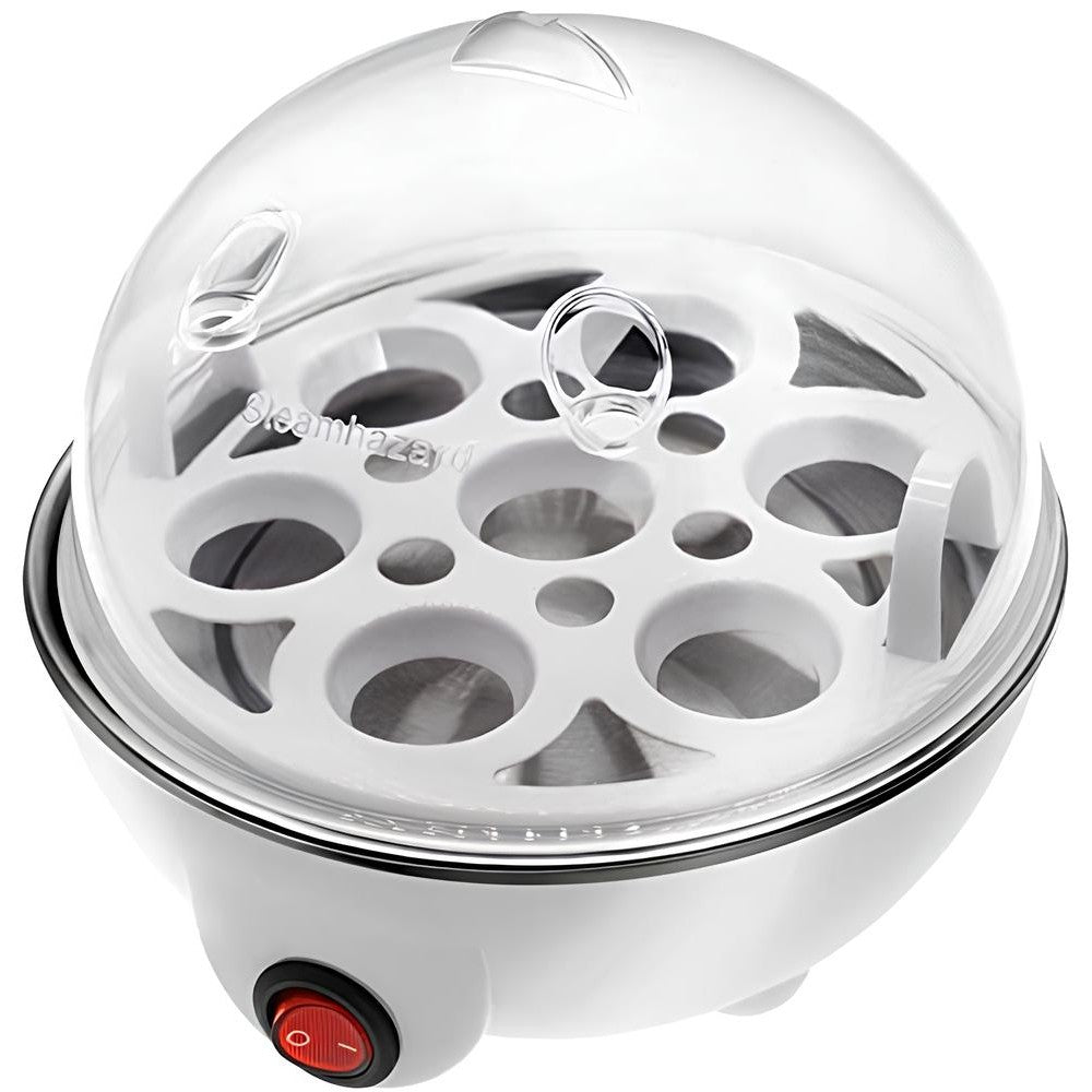 Fierbator de Oua Electric, Flipppy, Capacitate 7 oua, Aparat de fiert oua, 220V, Oprire Automata, 3 Moduri de Fiert Oua, 15 x 15 x 15 cm, Culoare Alb - vivimall.ro