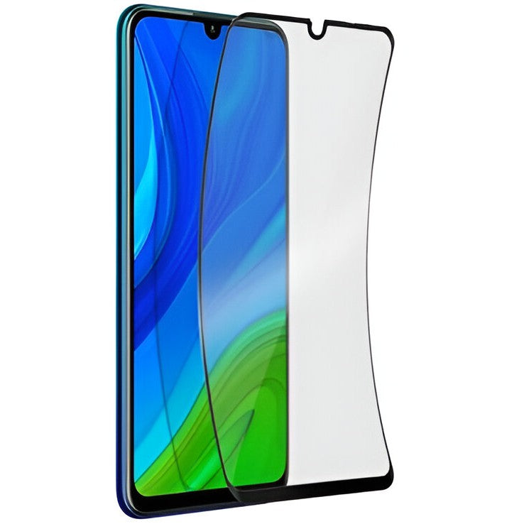 Folie ceramică 9D pentru Xiaomi Redmi 12, margini negre, vedere frontală pe ecran