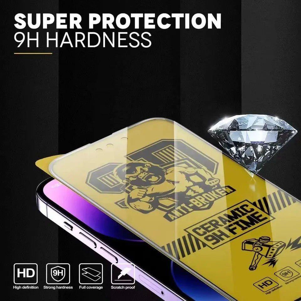 Folie de protectie Ceramica Flippy®, Transparenta HD, 9H, pentru Apple iPhone 13 margini negre - vivimall.ro