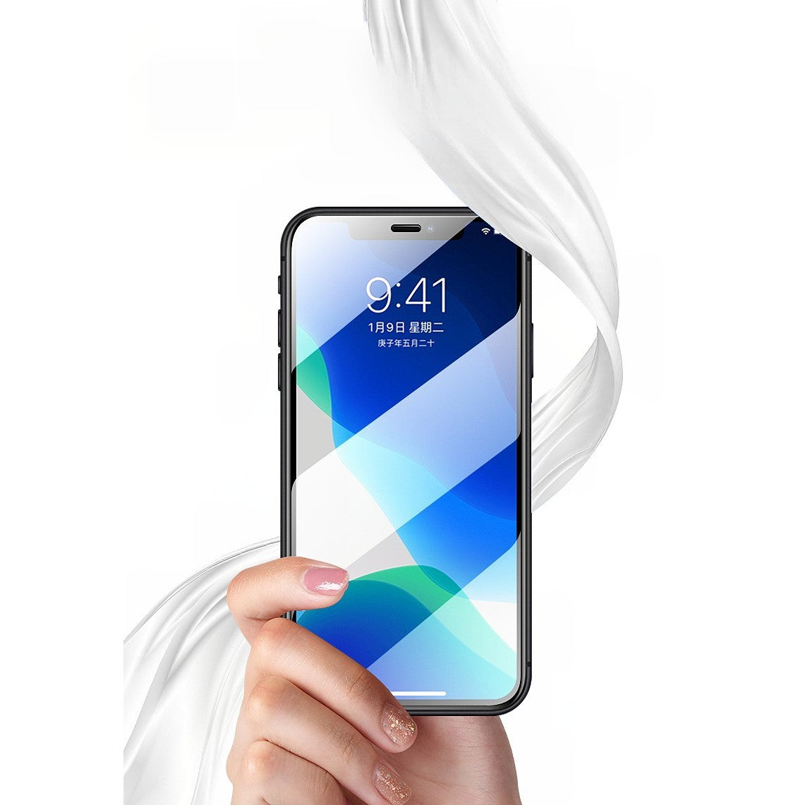 Folie de Protectie, Vivimall, pentru iPhone 15 Pro Max, Tempered Glass 2.5D, cu Decupaje, HD, 9H, Transparent - vivimall.ro