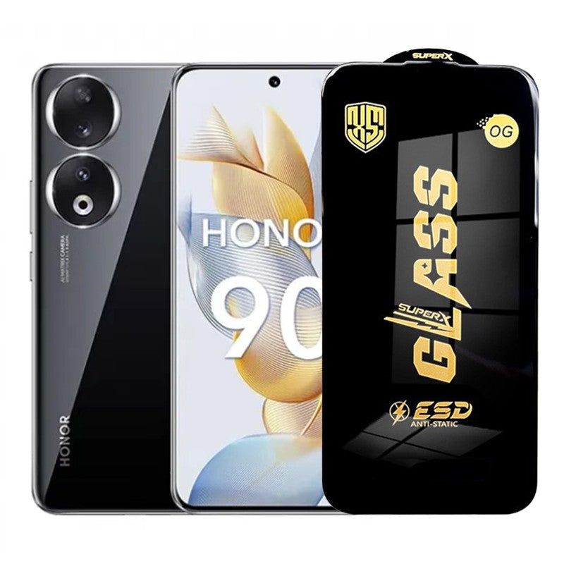 Folie de Protectie pentru Honor 90 Smart, Flippy, Sticla Securizata ESD, Margini Negre, Rezistenta la Zgirieturi, Antistatica, 0.35 mm, Transparenta - vivimall.ro