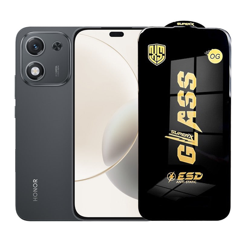 Folie de Protectie pentru Honor X70i, Flippy, Sticla Securizata ESD, Margini Negre, Rezistenta la Zgirieturi, Antistatica, 0.35 mm, Transparenta - vivimall.ro