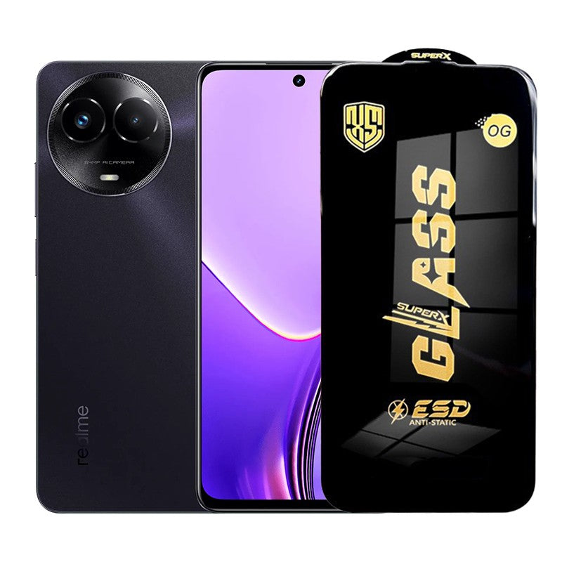 Folie de Protectie pentru Realme 11x, Flippy, Sticla Securizata ESD, Margini Negre, Rezistenta la Zgirieturi, Antistatica, 0.35 mm, Transparenta - vivimall.ro