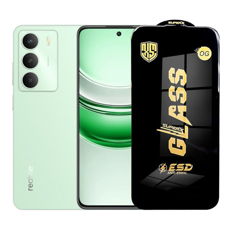 Folie de Protectie pentru Realme C73, Flippy, Sticla Securizata ESD, Margini Negre, Rezistenta la Zgirieturi, Antistatica, 0.35 mm, Transparenta - vivimall.ro