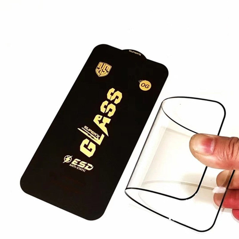 Folie de Protectie pentru Samsung Galaxy A14, Flippy, Sticla Securizata ESD, Margini Negre, Rezistenta la Zgirieturi, Antistatica, 0.35 mm, Transparenta - vivimall.ro