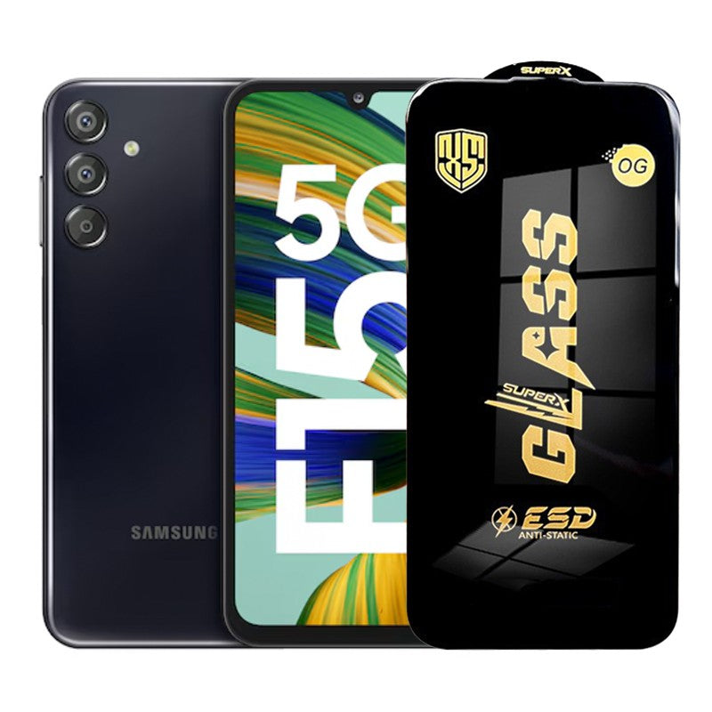 Folie de Protectie pentru Samsung Galaxy F15, Vivimall, Sticla Securizata ESD, Margini Negre, Rezistenta la Zgirieturi, Antistatica, 0.35 mm, Transparenta - vivimall.ro