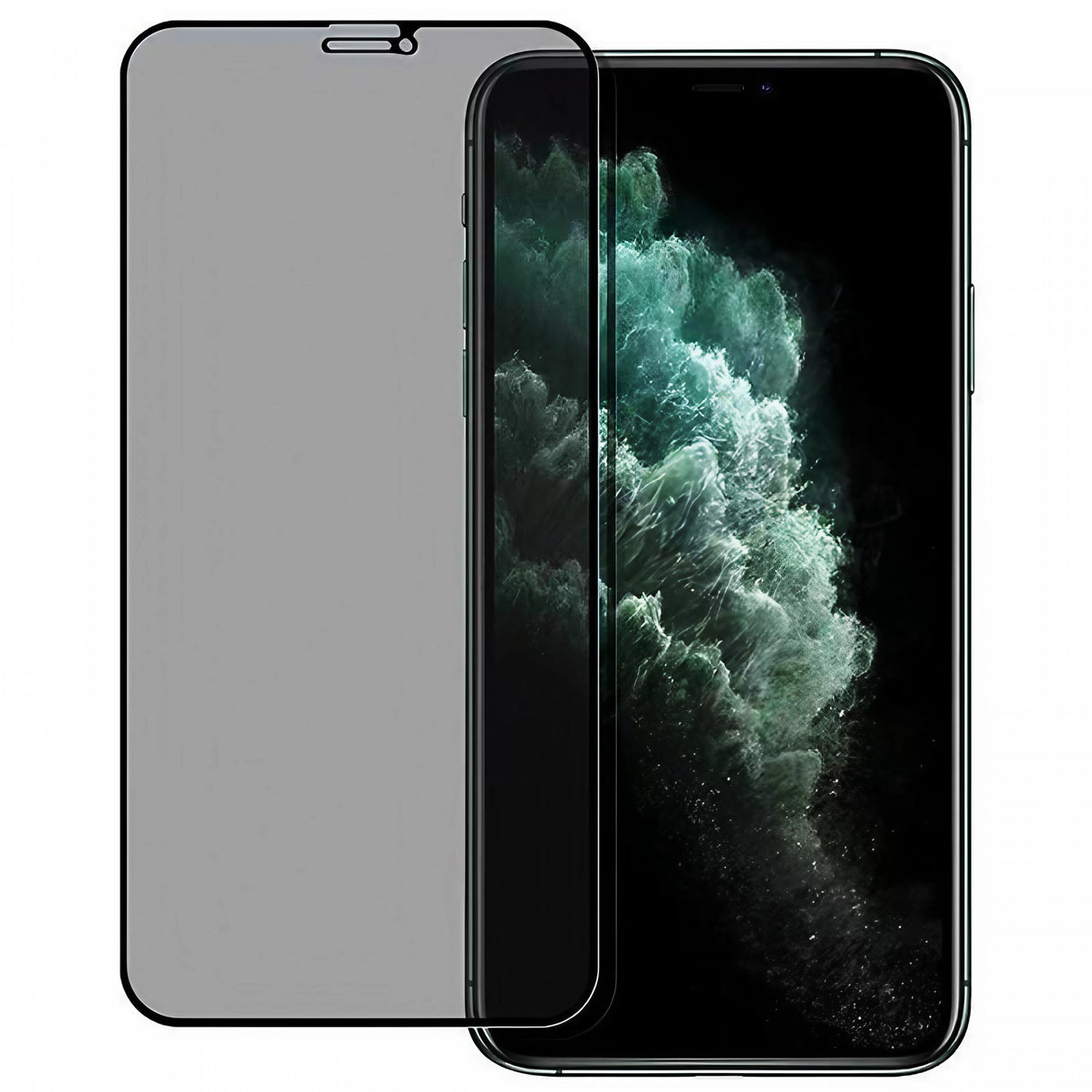 Folie sticlă Vivimall Privacy 30° pentru iPhone 15, compatibilitate Face ID, vedere spate cutie