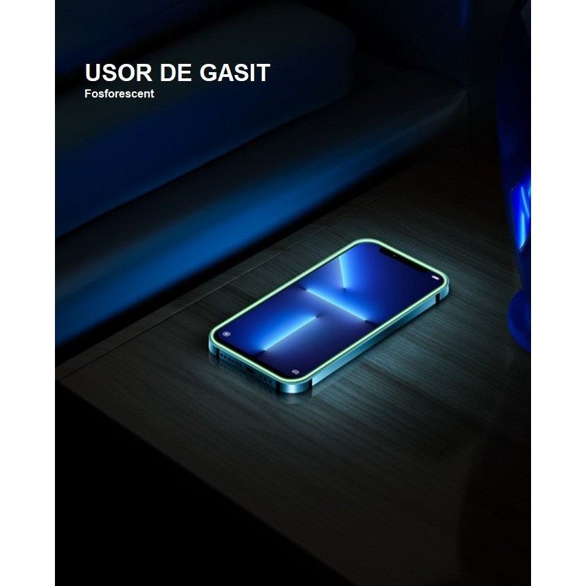 Pachet folie sticlă securizată Vivimall Luminous iPhone 15 Pro Max, conținut cutie