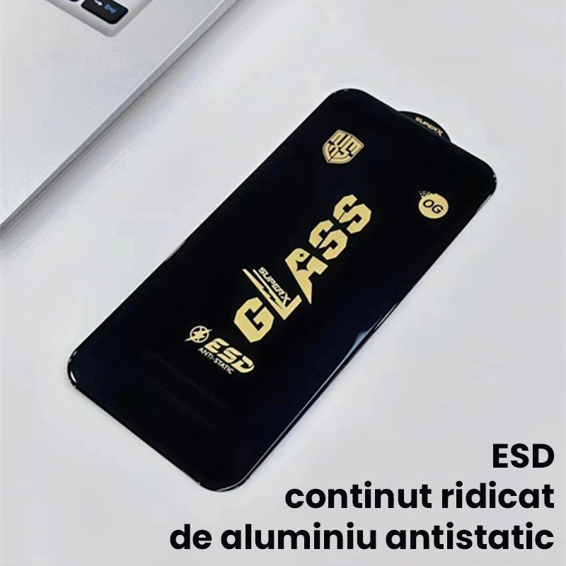 Folie de Protectie pentru Xiaomi Poco C75, Vivimall, Sticla Securizata ESD, Margini Negre, Rezistenta la Zgirieturi, Antistatica, 0.35 mm, Transparenta - vivimall.ro