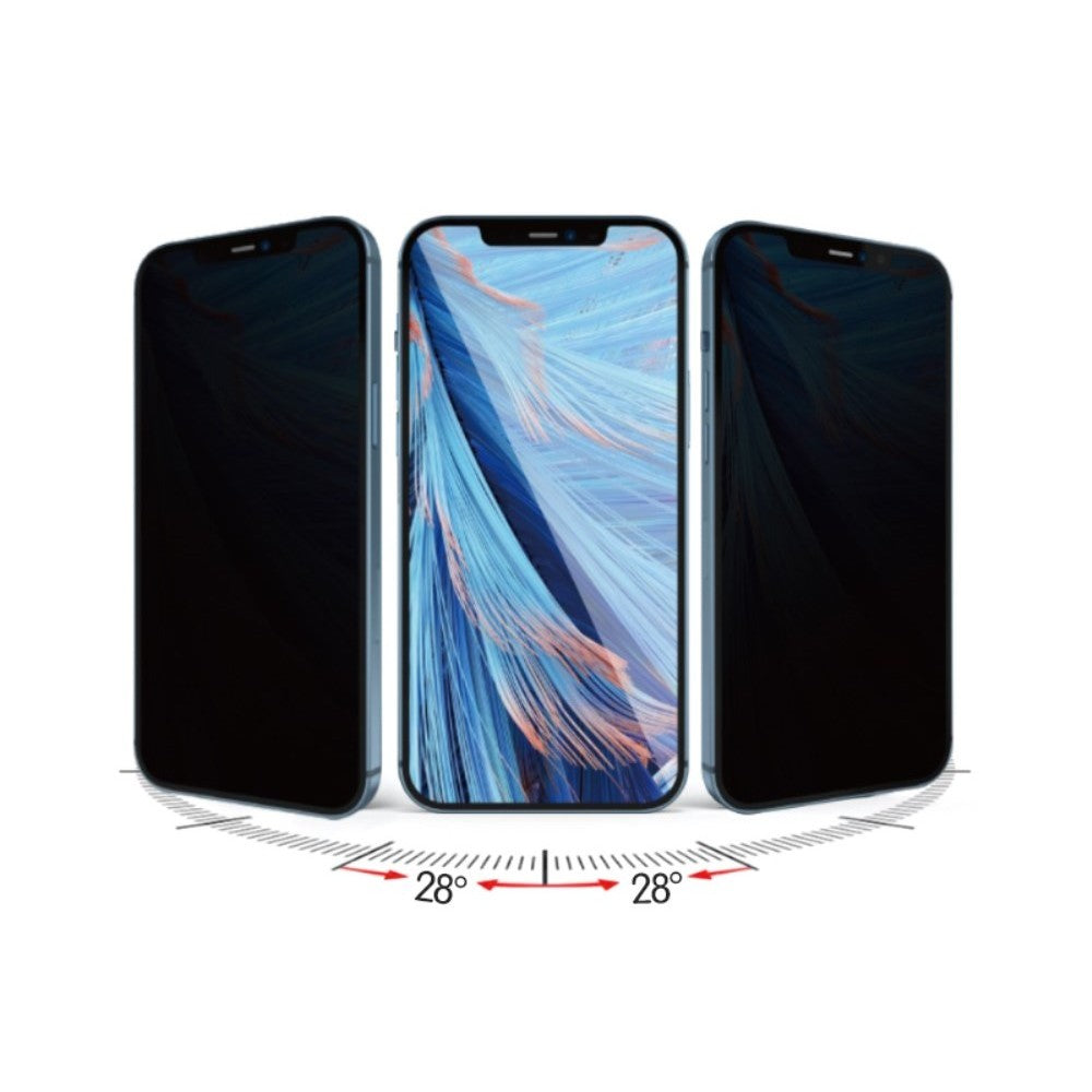 Folie protectie Flippy pentru iPhone 14 Pro Max, Sticla securizata, temperata, duritate 9H, Privacy 360, Transparenta, Protectie Completa - vivimall.ro