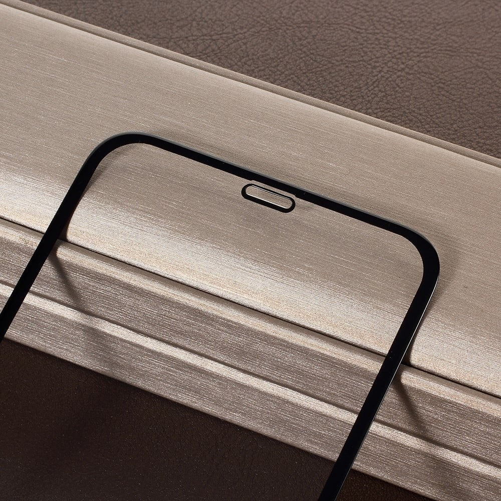 Folie Sticla Securizata pentru Apple iPhone 11 Pro, 9H, Transparenta HD, Full Face, Negru - vivimall.ro