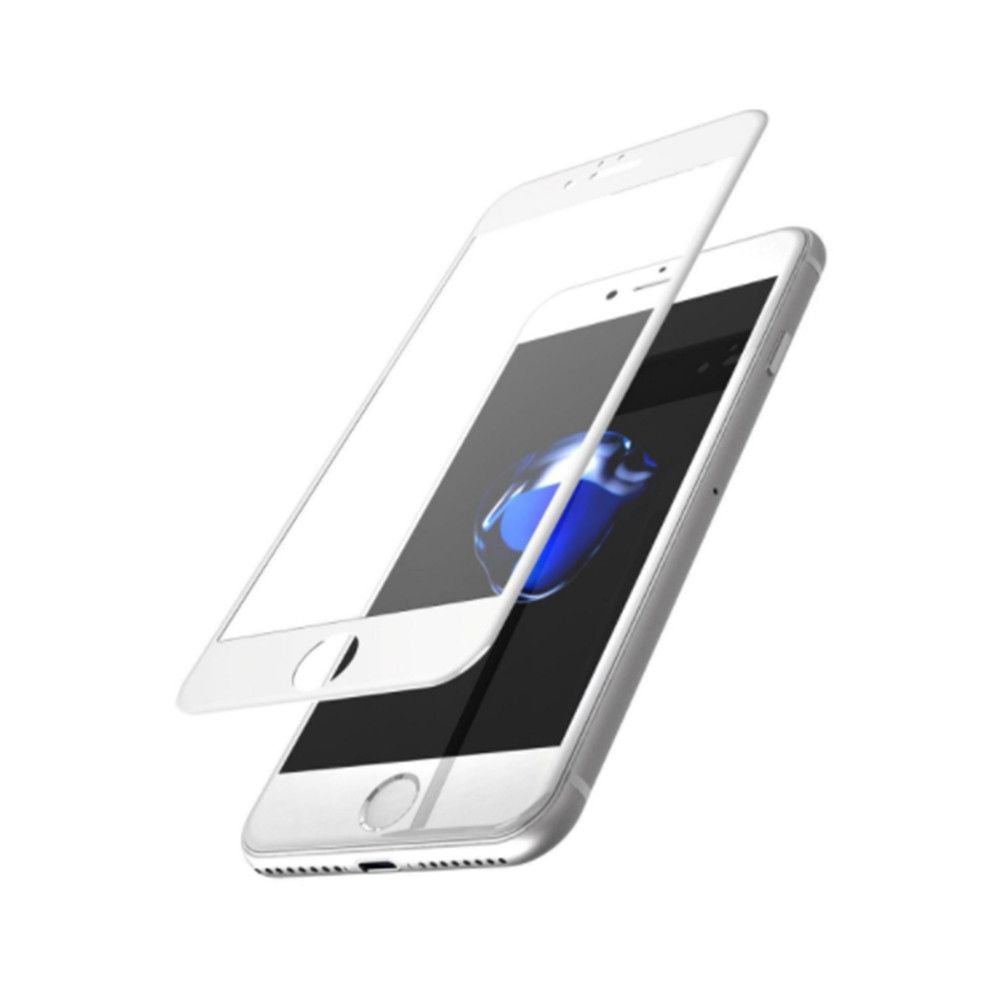 Folie Sticla Apple iPhone 8 Full Face Alb - vivimall.ro