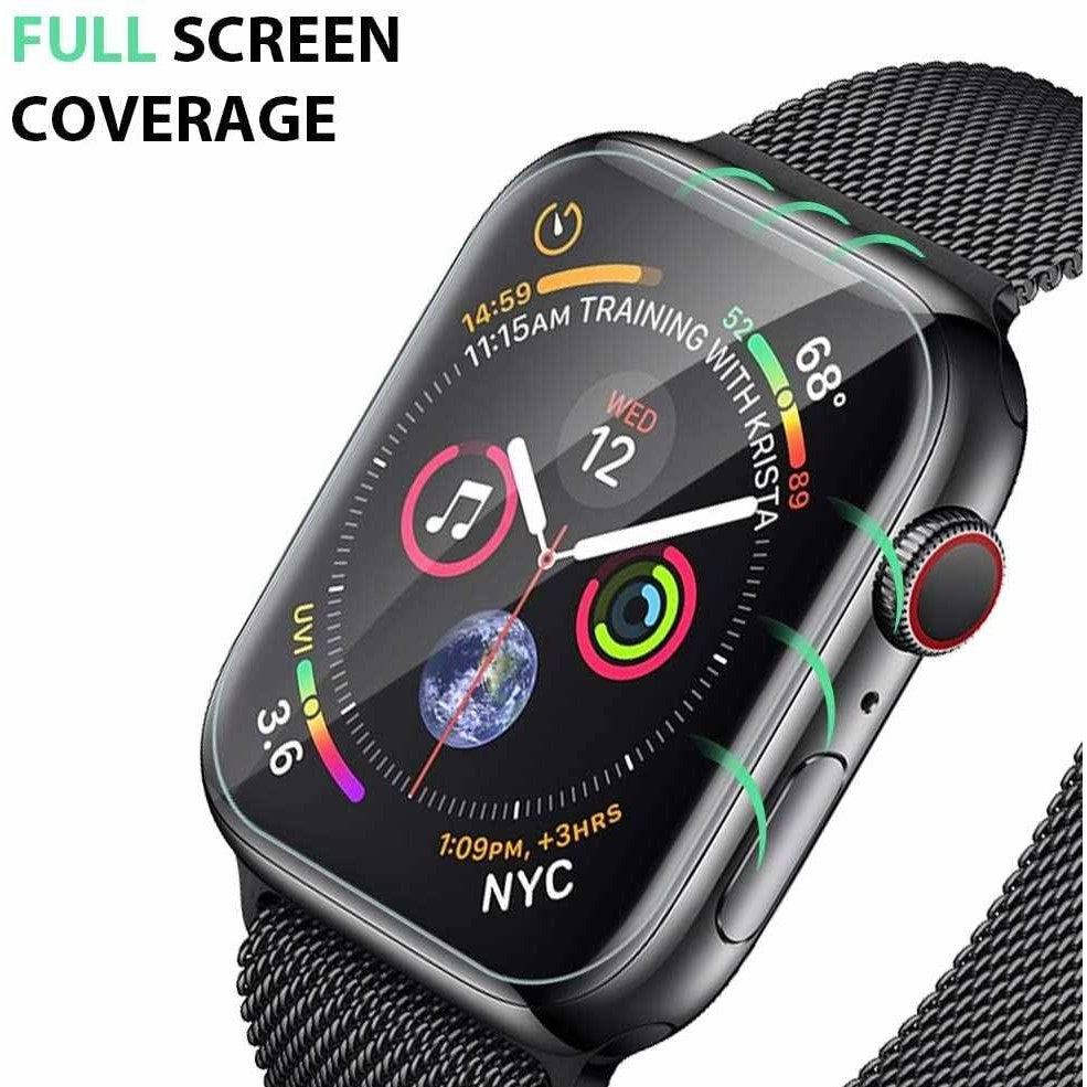 Folie Sticla Flippy pentru Apple Watch Series 4/5 44 mm UV Nano Water Transparent - vivimall.ro