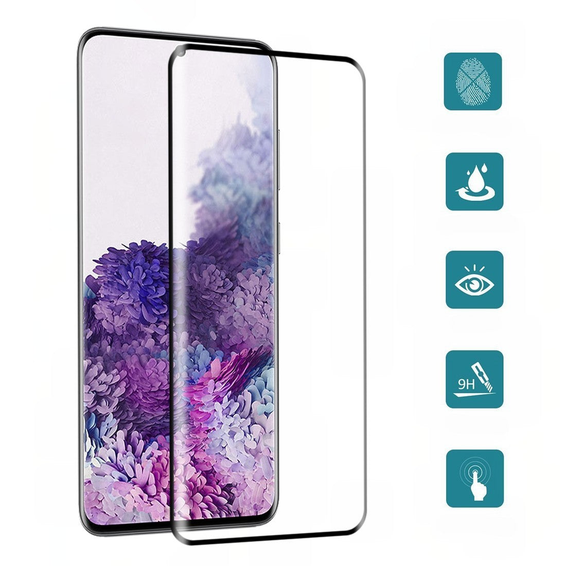 Folie Sticla Curbata, compatibila cu Samsung S20 Plus, Flippy - vivimall.ro