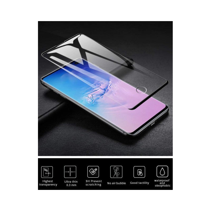 Folie Sticla curbata securizata Flippy compatibila cu Samsung S21 Ultra Full Glue Negru - vivimall.ro