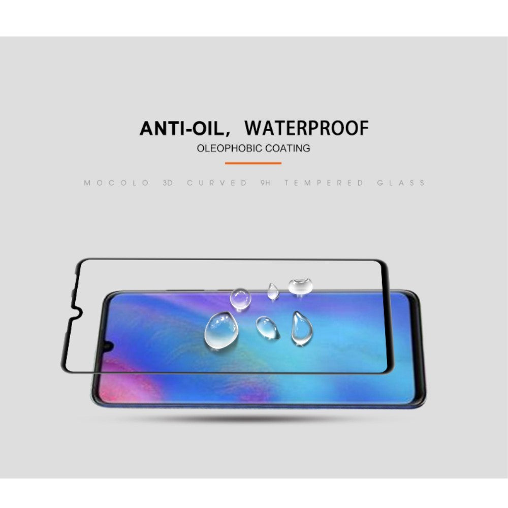 Folie Sticla Flippy® compatibila cu Huawei P30 Lite 111D Negru - vivimall.ro