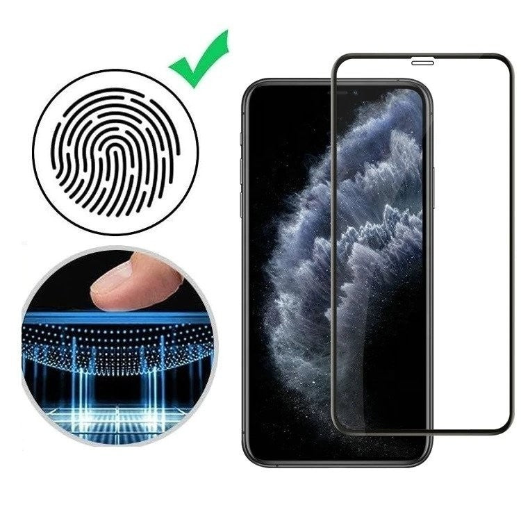 Folie Flippy® SticlaFull Glue Curbata pentru Xiaomi 12 Pro 5G Negru - vivimall.ro