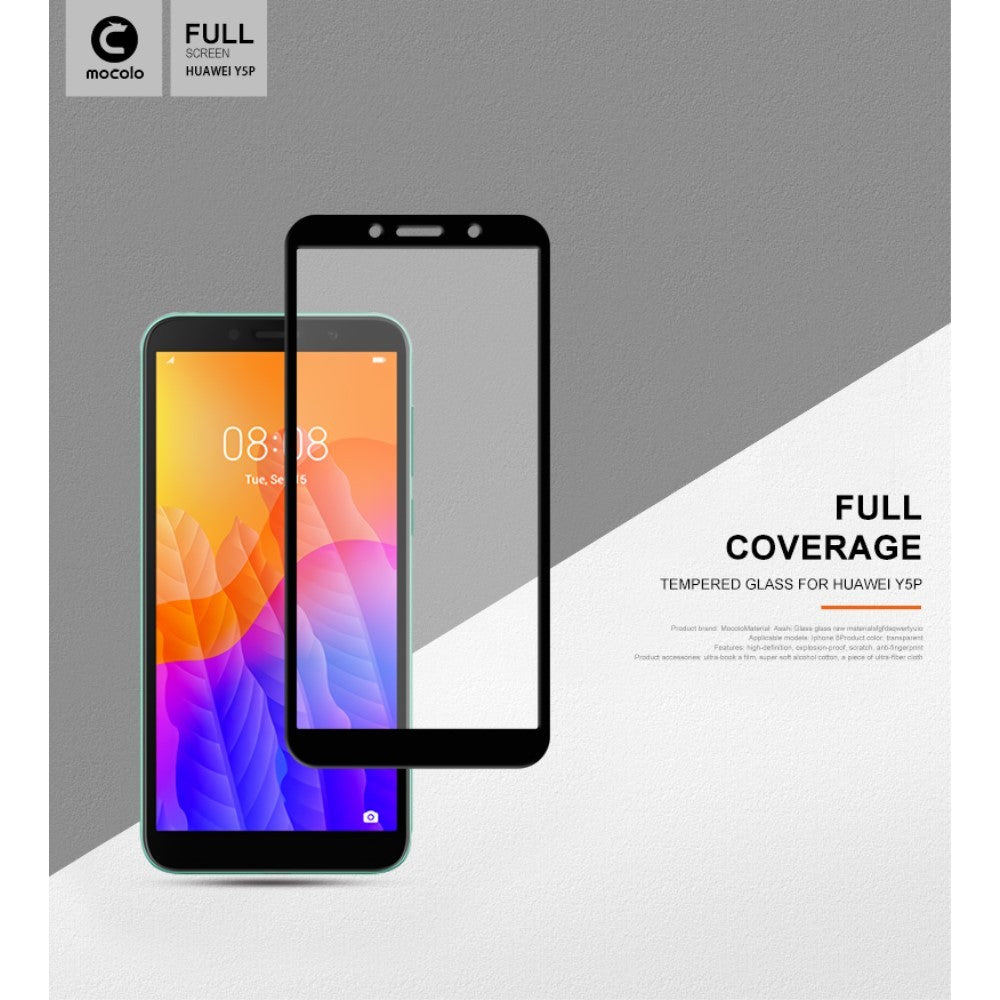 Folie Sticla Flippy® pentru Huawei Y5P 2020 111D Negru - vivimall.ro