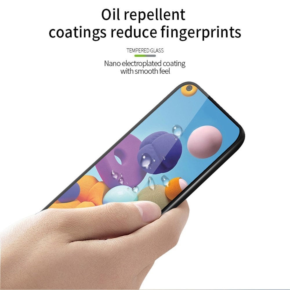 Folie Sticla Flippy® pentru Samsung A21S 111D Negru - vivimall.ro