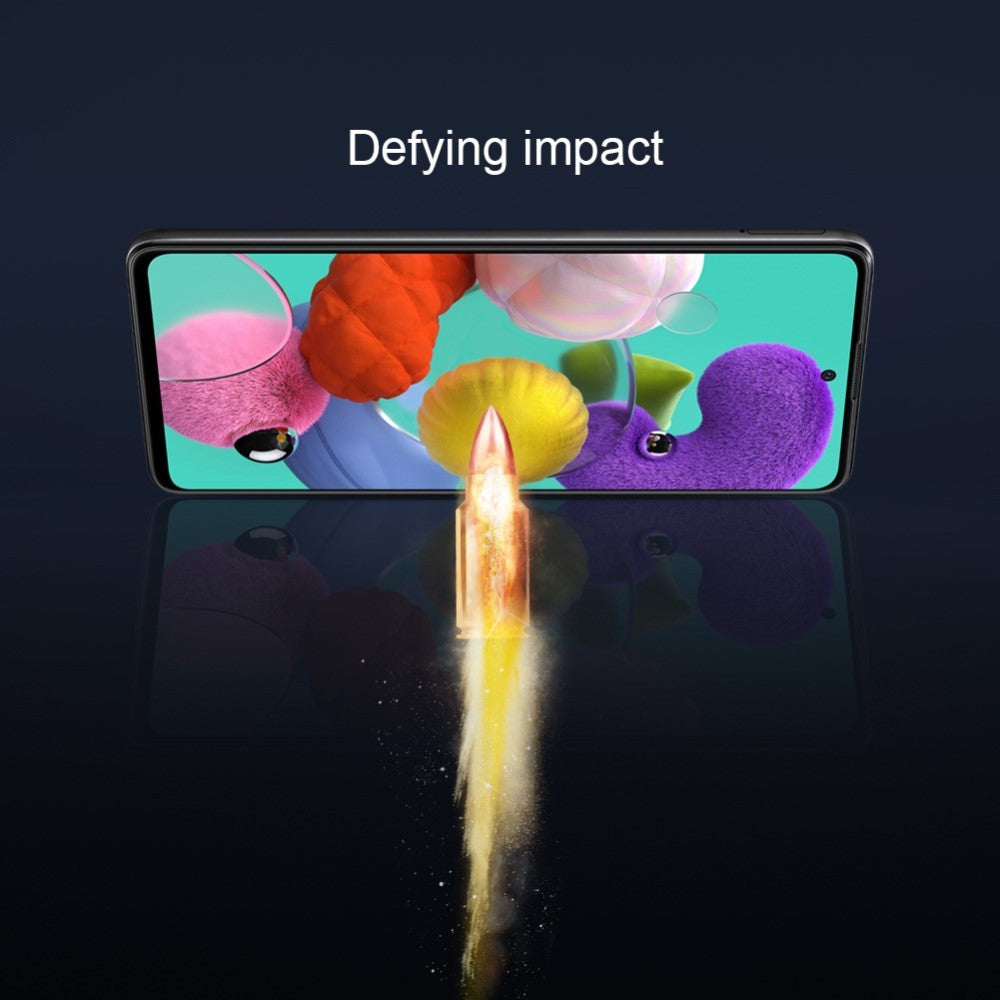 Folie Sticla Flippy® pentru Samsung A51 4G 111D Negru - vivimall.ro