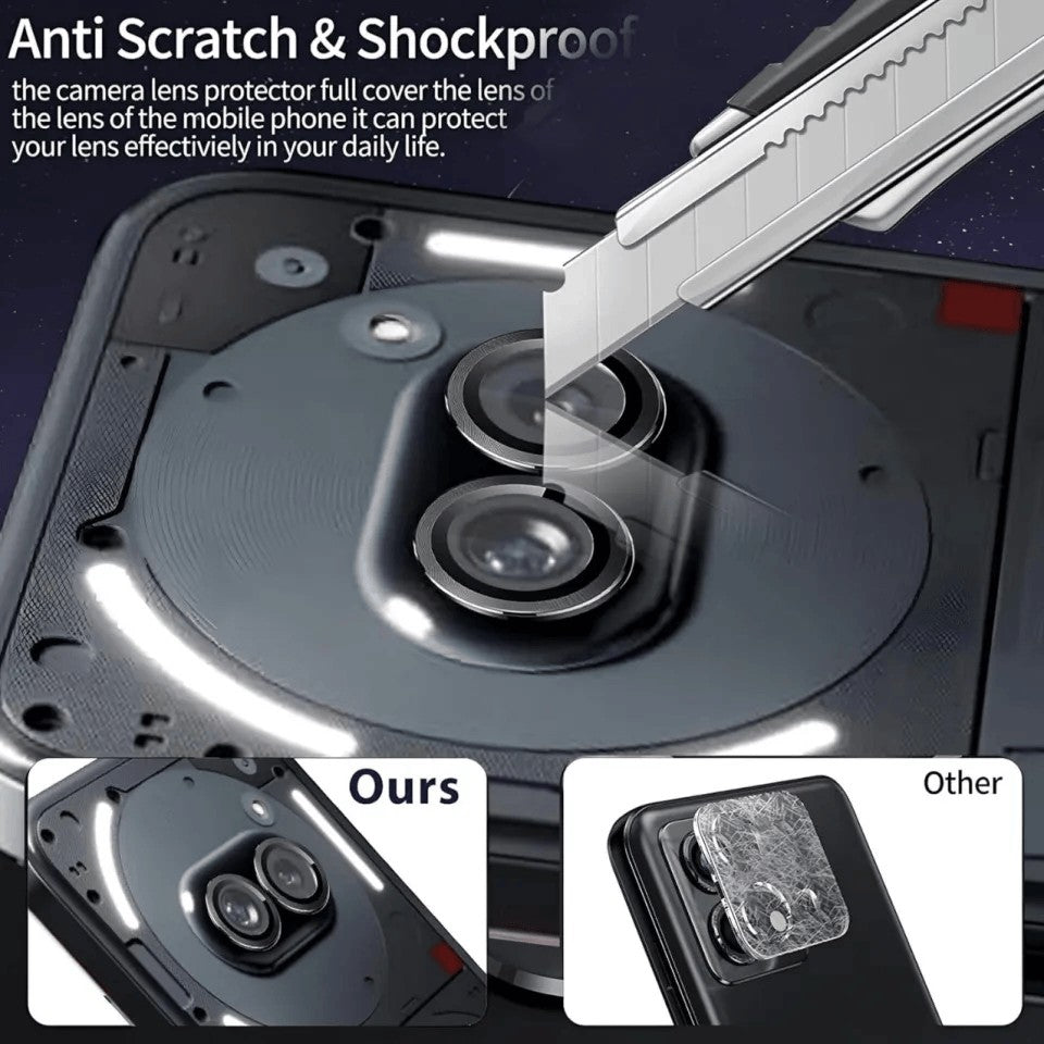Folie Sticla pentru Camera, Vivimall, Pentru Nothing Phone 2a, 3D, Transparent - vivimall.ro