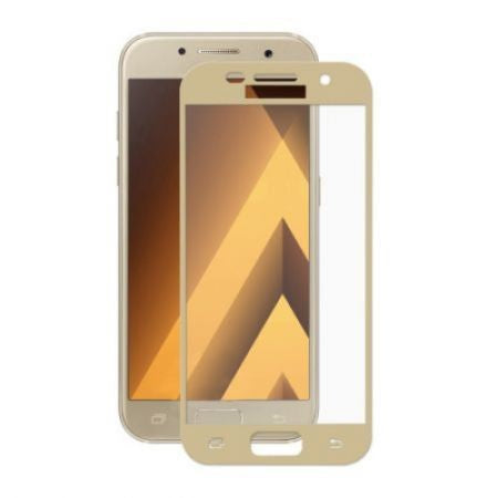 Folie Sticla Samsung Galaxy A3 2017 Full Face Auriu - vivimall.ro
