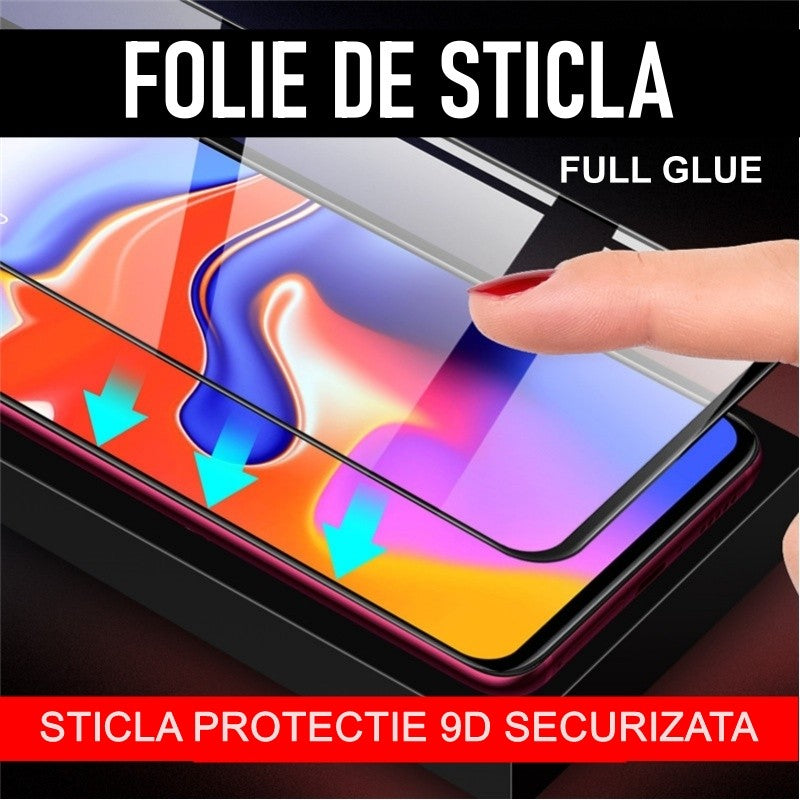 Folie Sticla Securizata Flippy compatibil cu Oppo Reno 7 Lite 5G, Full Glue Negru - vivimall.ro