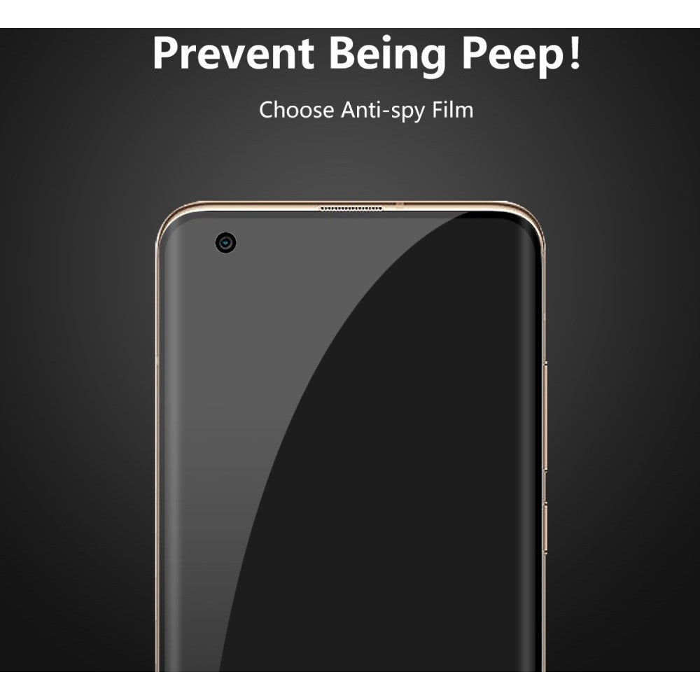 Folie Sticla securizata Flippy® compatibila cu Hawei Nova 9 Full Glue Privacy Negru - vivimall.ro