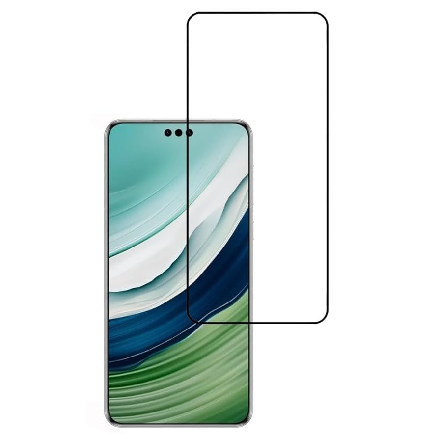 Folie Sticla Securizata, Vivimall, Pentru Huawei Mate 60 Pro, Full Glue, Margini Negre, Transparent - vivimall.ro