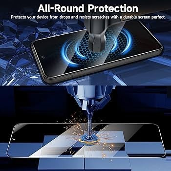 Folie Sticla Securizata, Vivimall, Pentru Samsung Galaxy A55, Privacy Classic, 2.5D, Confidentialitate 35°, Negru Transparent - vivimall.ro