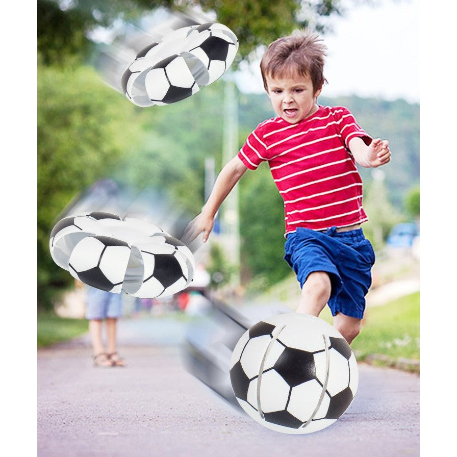 Minge UFO fotbal Flippy cu deformare, diametru 8 cm, 3 ani +, lumini LED interactiva, minge magică OZN zburator, minge zburătoare