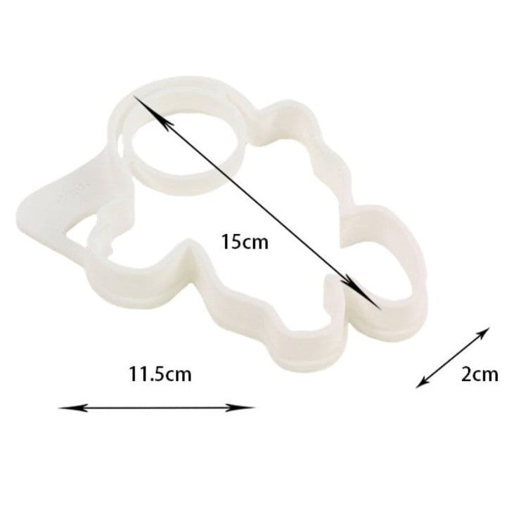 Forma pentru Alimente, Vivimall, pentru Omlete/Prajituri/Clatite, din Silicon, Model Astronaut,15 x 11.5 x 2 cm, Alb - vivimall.ro