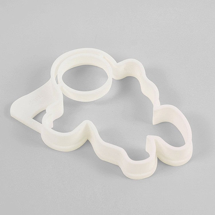 Forma pentru Alimente, Vivimall, pentru Omlete/Prajituri/Clatite, din Silicon, Model Astronaut,15 x 11.5 x 2 cm, Alb - vivimall.ro