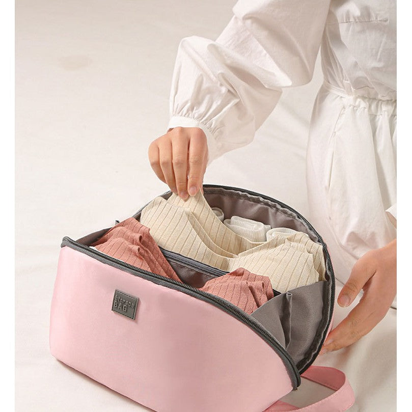 Geanta De Depozitare, Vivimall 3 In 1, Portabila, Pentru Lenjerie, Sutiene Si Sosete, Multi-Functionala, Pentru Bagaj, Calatorii Si Afaceri, 23 x 13 x 13, Roz - vivimall.ro