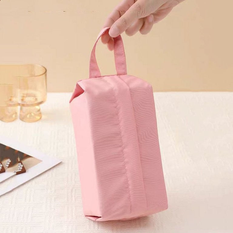 Geanta de Depozitare, Vivimall, Pentru Haine Mici, Lenjerie, Sosete, Cosmetice, Impermeabila, cu Maner, 10x20x3 cm, Roz - vivimall.ro