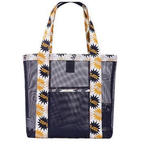 Geanta De Plaja Negru Imprimeu Oops | BeachVibe 4