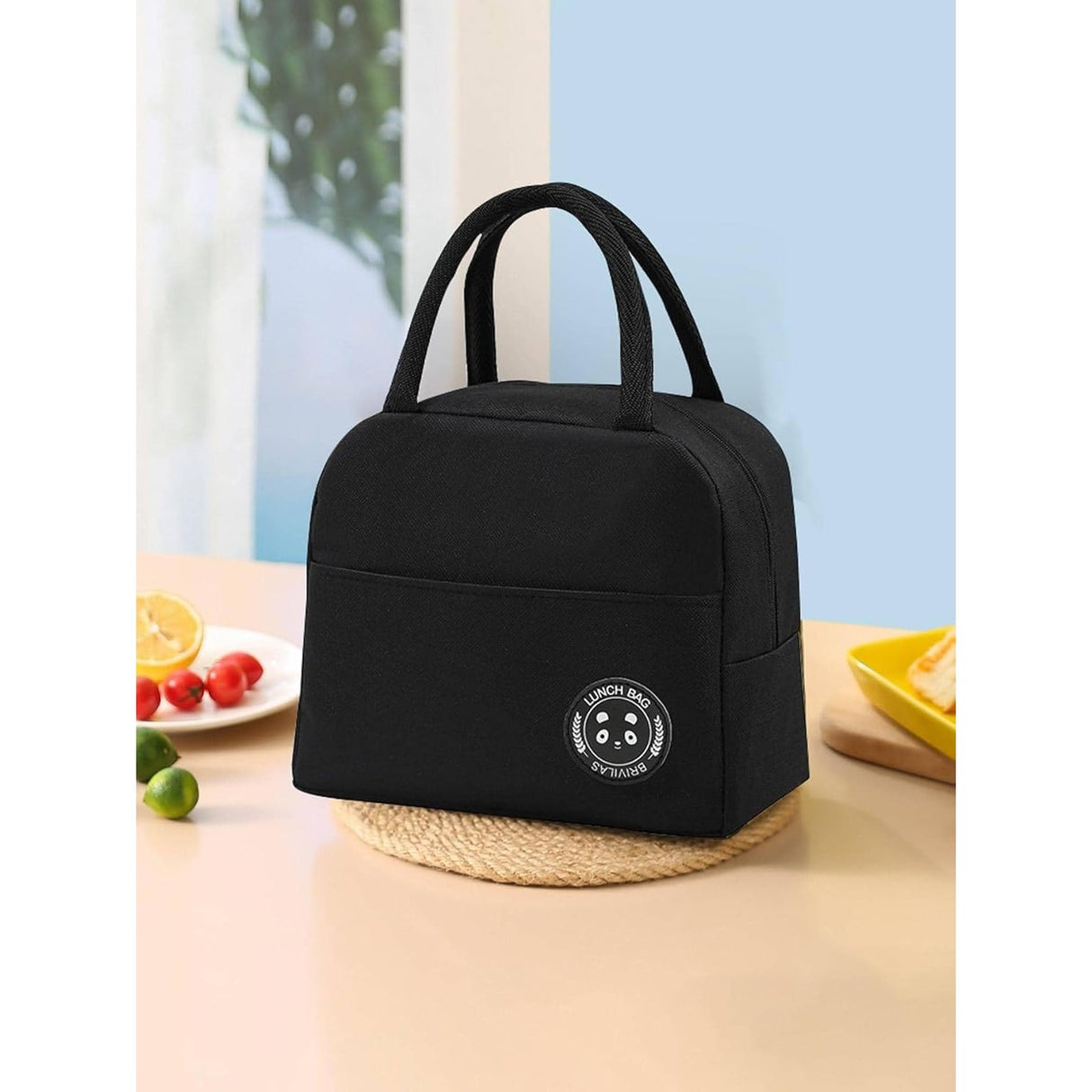 Buzunar exterior geantă termică Vivimall 22x14x19 cm, detaliu lateral