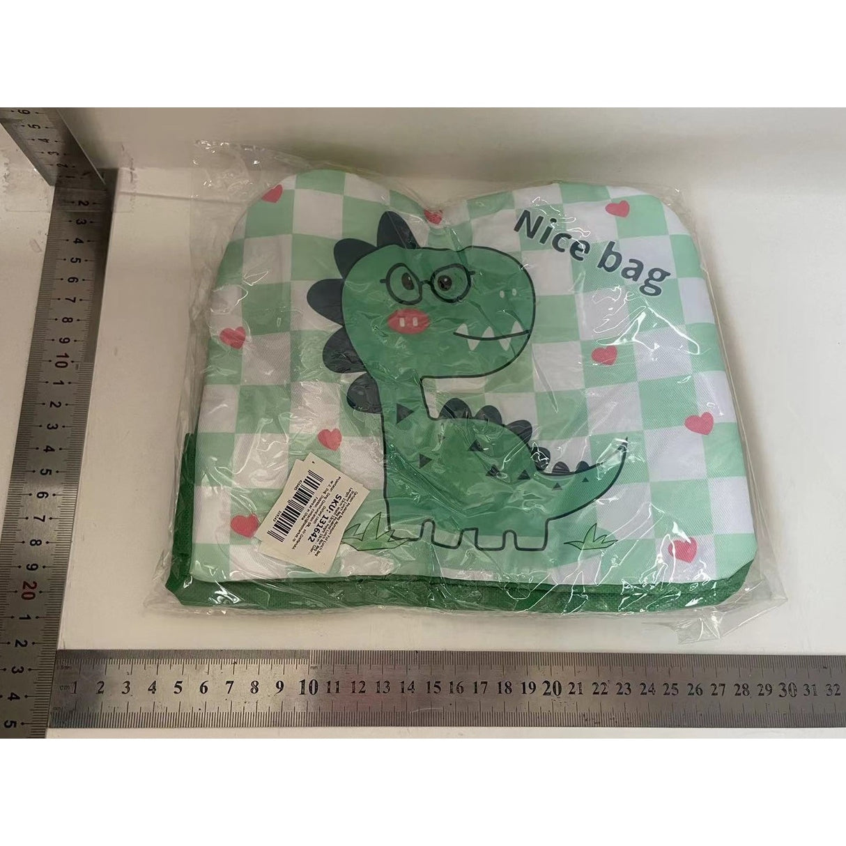 Geanta Termoizolanta pentru Copii, Vivimall, 23x13x19 cm, Model Imprimeu Dinozaur, din Folie de Aluminiu si Panza Oxford, Verde - vivimall.ro