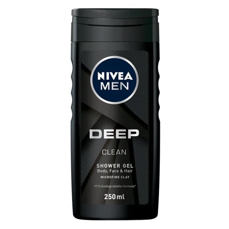 Gel de Dus, Nivea, 250 ml Men Deep Clean